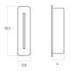 Ledowa oprawa schodowa do zabudowy Erin AZ6080 Azzardo 3W 3100K IP54 metalowa czarny