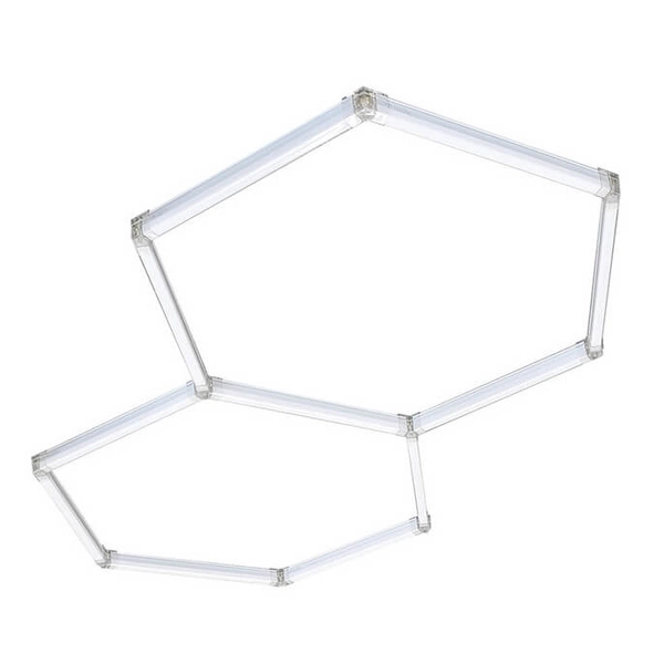 Plafon do salonu Geometric LP-0109/2C 4K Light Prestige LED 74W 4000K biały