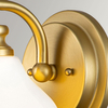 Łazienkowa lampa ścienna Ainsley HK-AINSLEY1-BATH-BB Hinkley szklana mosiądz