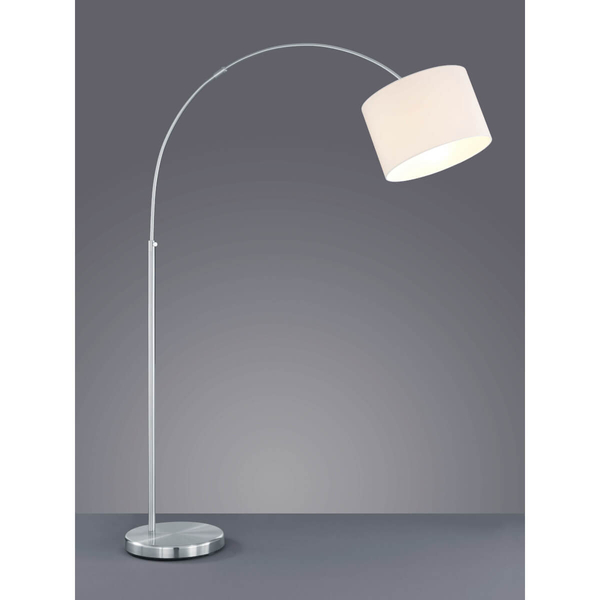 Podłogowa lampa do salonu Hotel 461100101 biała nikiel