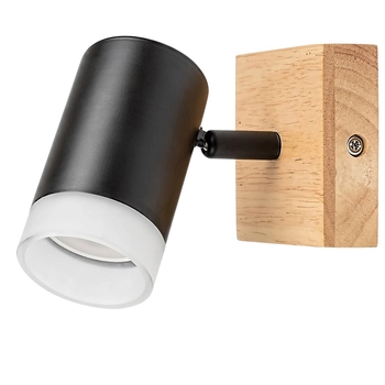 Kinkiet ścienny Toras 73121 Rabalux drewniany skandynawski czarny