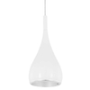 Kropla LAMPA wisząca ANON WHITE MA01986CA-001 Italux metalowa OPRAWA zwis łezka biała