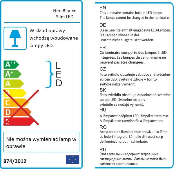 Sufitowa lampa okrągła Neo Bianco Slim Orlicki Design LED 10W 3000K czarna