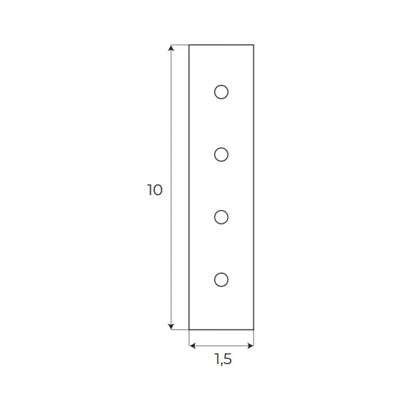 Łączenie szyny wpuszczanej z kątownikiem Magnetic MA0029 białe