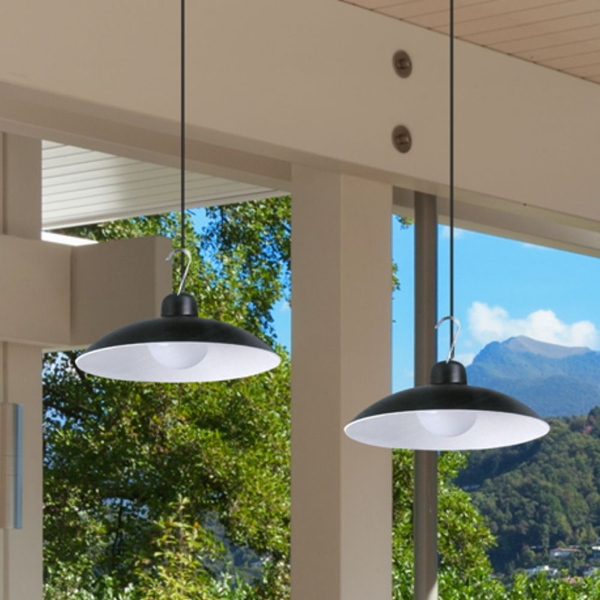 Zewnętrzny zwis z pilotem Saturn EKO9151 Ekolight LED 12W 4000K solar IP45 czarny