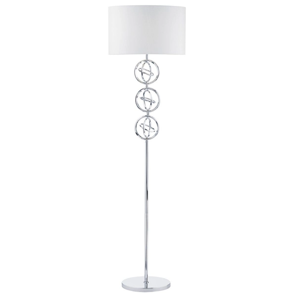 Lampa podłogowa Innsbruck INN4950 Dar Lighting pierścienie metalowe chrom