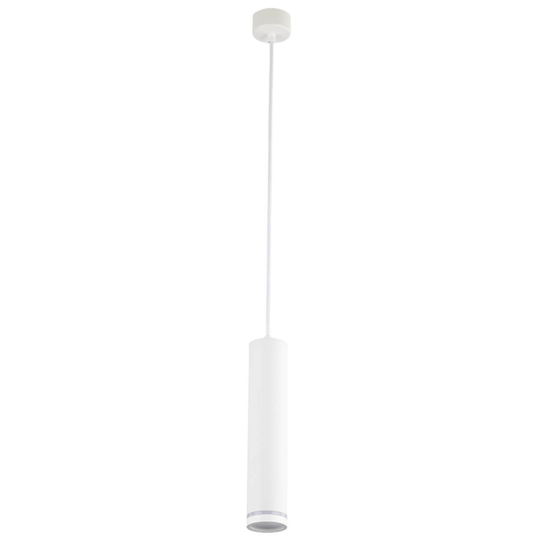 Zwisająca lampa nad wyspę Jet 4889 kuchenna sopel tubka biała