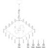 LAMPA wisząca HIDDEN GEM 107415 Markslojd kryształowa OPRAWA zwis glamour crystal przezroczysty przydymiony