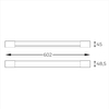 Ścienna lampa Parks W200526101 Zumaline LED 6,5W 3000K IP44 nikiel
