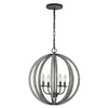 Wisząca lampa drewniana Allier FE-ALLIER-4P-WW Feiss do sypialni czarna