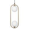 Lampa wisząca eliptyczna Ring MOD013PL-02BS1 zwis mosiądz