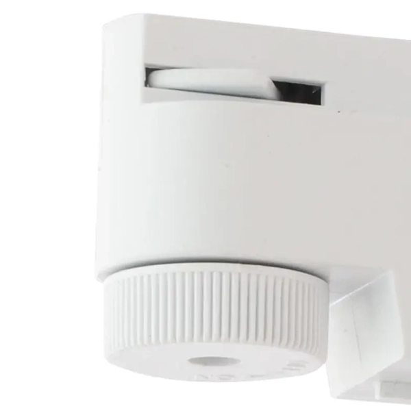 Szynowy adapter 1-fazowy 1020 Zumaline metal biały