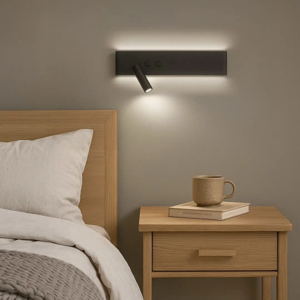 Do czytania lampka naścienna Resort ML1570 LED 10W+3W 4000K czarny