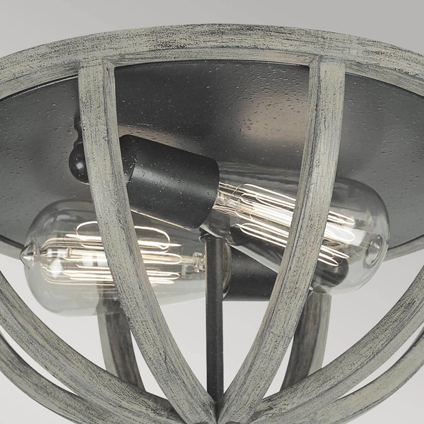 Sufitowa lampa drewniana Allier FE-ALLIER-F-WW Feiss drewno dębowe czarna