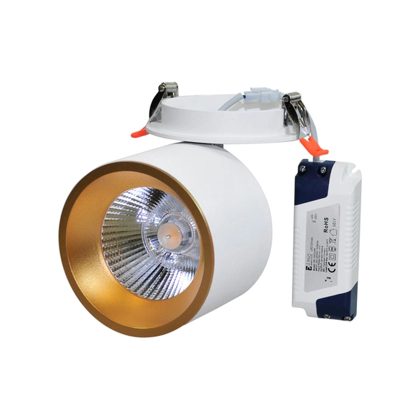 Regulowany wpust biały HARON 309464 sufitowa lampa LED 20W 3000K