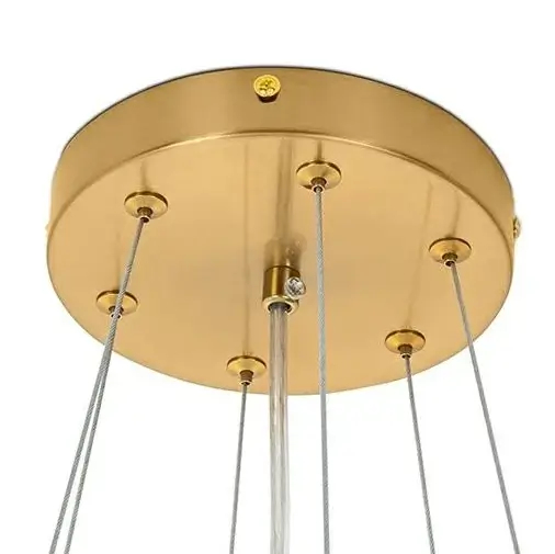 Salonowa lampa wisząca ROCH MSE1501100446 Moosee płytki szklane złota