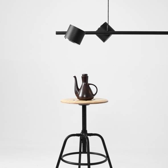 Regulowany plafon BOT 1047L Aldex tuby metalowe czarne