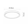 Plafoniera LAMPA sufitowa NURIA 79182/24/31 Lucide natynkowa OPRAWA okrągła LED 18W 2700K plafon biały