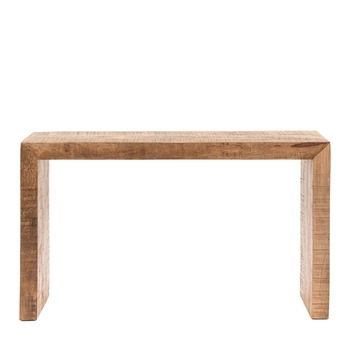 Konsola z drewna mango Iowa 5056693520566 do salonu naturalna