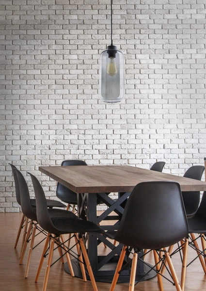 Owalny zwis do salonu Marco 2077 TK Lighting industrialny szklany grafit