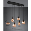 Wielopunktowa lampa zwieszana VESTARI DL613317000 czarna bursztynowa