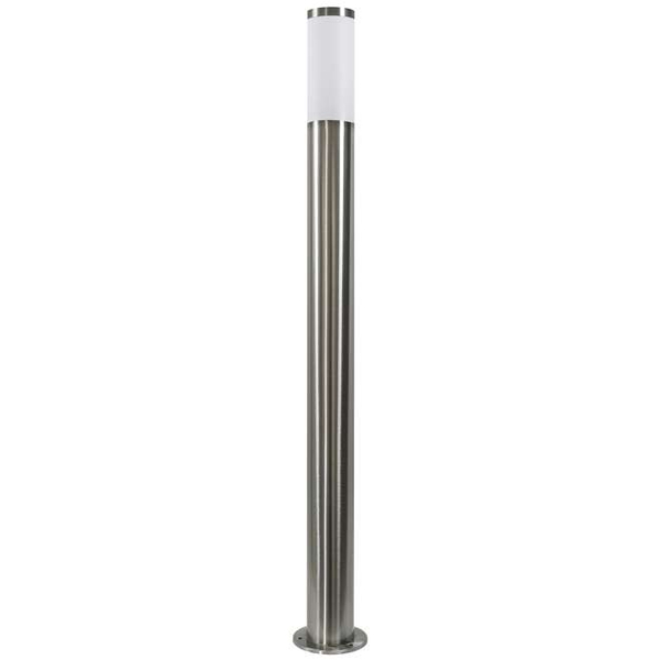 Słupek LAMPA stojąca LIVIA 200495 Polux metalowa OPRAWA zewnętrzna do ogrodu outdoor IP44 satyna