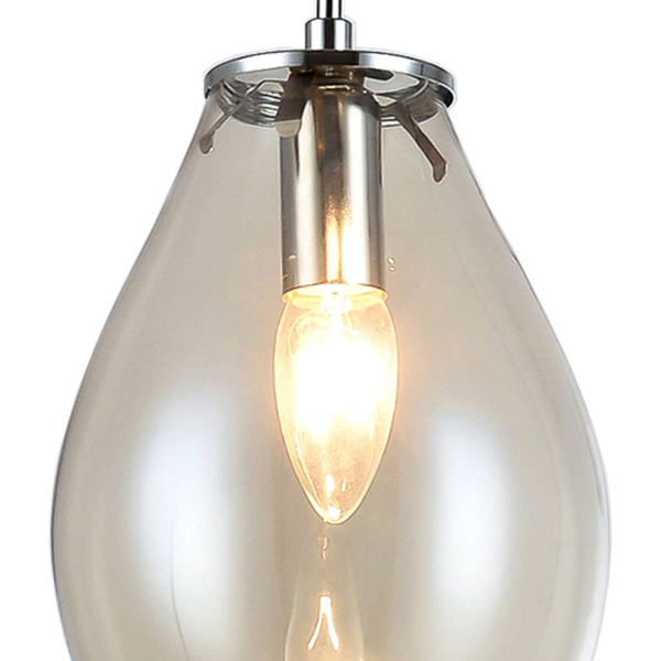 LAMPA wisząca FONDI LP-1214/1P Light Prestige szklana OPRAWA zwis przezroczysty
