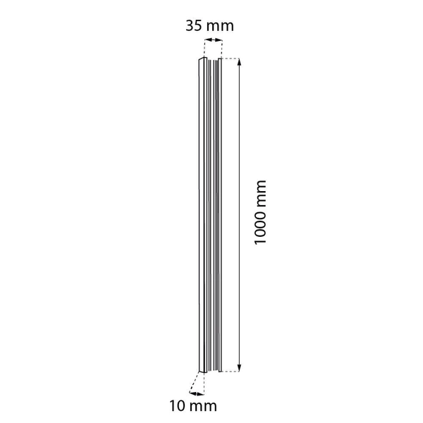 Szyna magnetyczna Komatsu 6040 Shilo 1 metr metalowa czarny