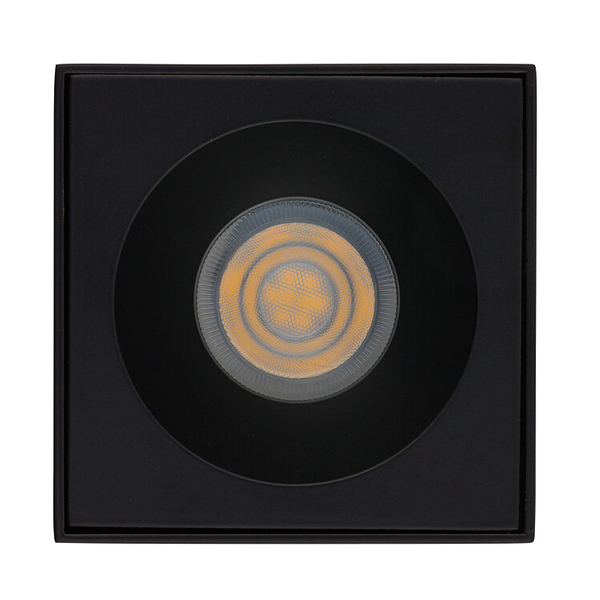 Nowoczesna lampa downlight BRAVO 8365 czarny spot prostokątny