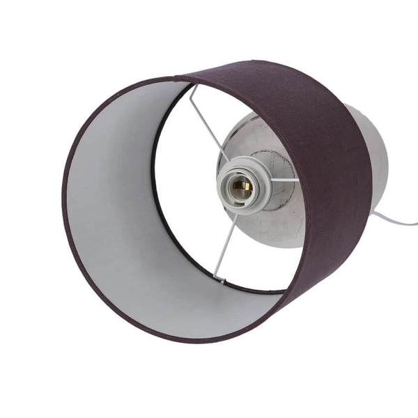 Sypialniana lampa stołowa Walia 41-39194 ceramiczna srebrna czarna