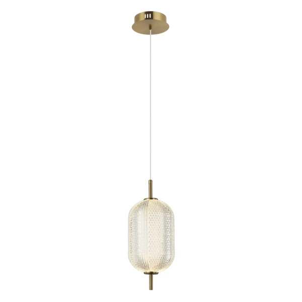 Kuchenna lampa wisząca Corado PND-81438-1B-GD LED 10W 3000K nad wyspę złota