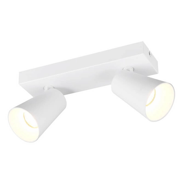 Sufitowa lampa Sharp 817100231 reflektorki tuby do kuchni metalowa biała