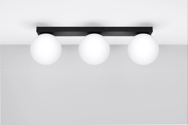 Lampa przysufitowa kule Yoli SL.1153 Sollux do jadalni białe czarne