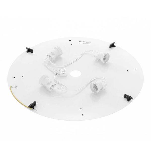 sufitowa Cleo LAMPA okrągła 137623691903 TEAM metalowa OPRAWA plafon różowe złoto biały