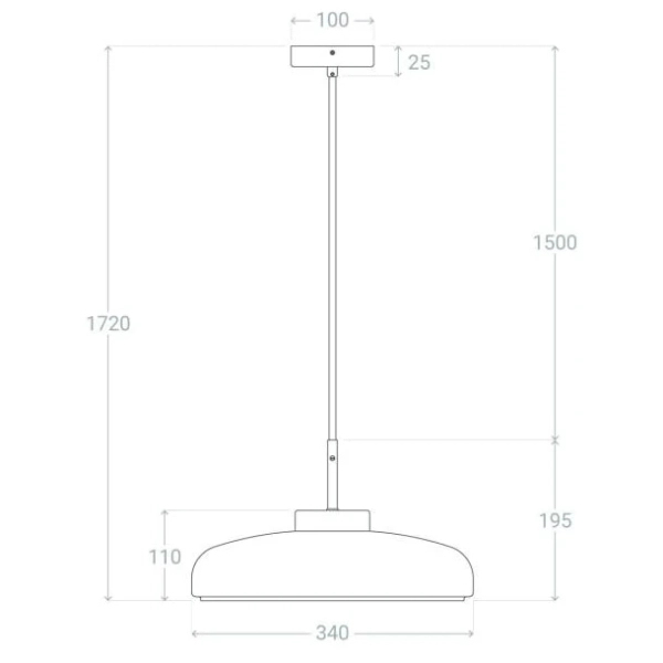 Wisząca lampa Artel ABR-SLWA-E27 Abruzzo do jadalni złoty bursztynowy