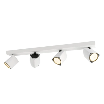 Biała lampa natynkowa Merusa kuchenny plafon z regulacją