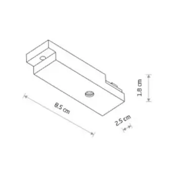 Moduł do zasilania szynoprzewodów 1-obwodowych 11321 czarny