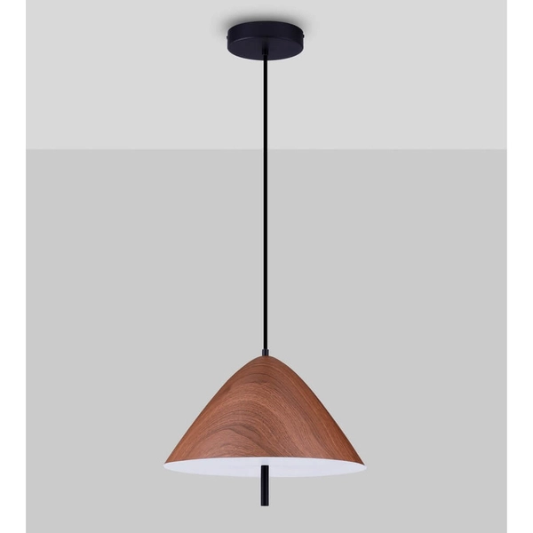 Wisząca lampa do jadalni CARAPARI LE44814 LED 17W 3000K drewniany