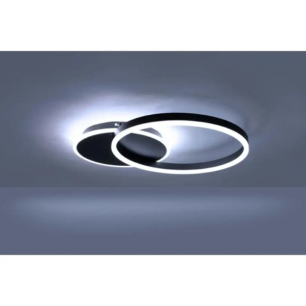Plafon ring RINGS MSE1501100507 LED 30W 2500-6000K z pilotem czarny
