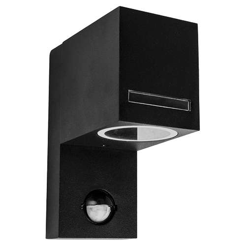 Zewnętrzna LAMPA ścienna FOREST C 03603 Ideus elewacyjna OPRAWA kinkiet z czujnikiem ruchu outdoor IP44 grafitowy