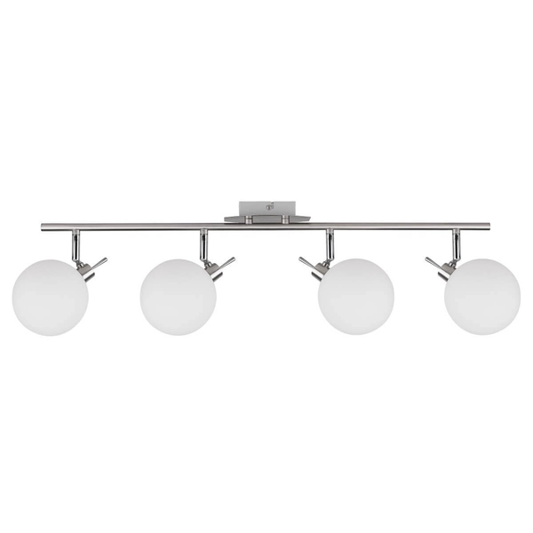 Kulista lampa sufitowa Ghost 94-01504 szklana metalowa biała chrom