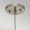 Szklana lampa nad wyspę Riviera KL-RIVIERA-P-B retro nikiel przezroczysta