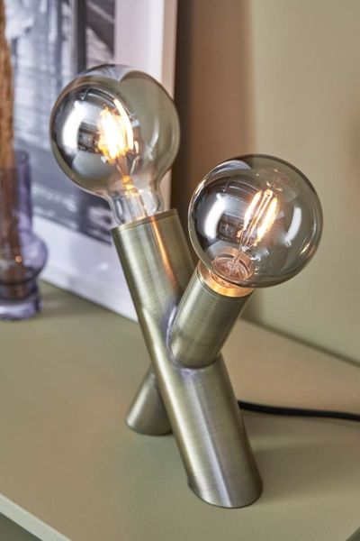 Loftowa lampa stołowa SIMUL 108053 Markslojd metalowa mosiądz