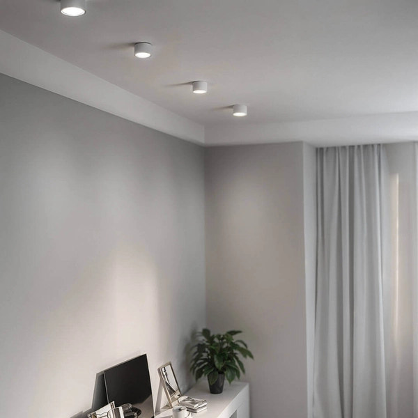 Natynkowa lampa 1169 Domeno LED tubka do kuchni metalowa biała