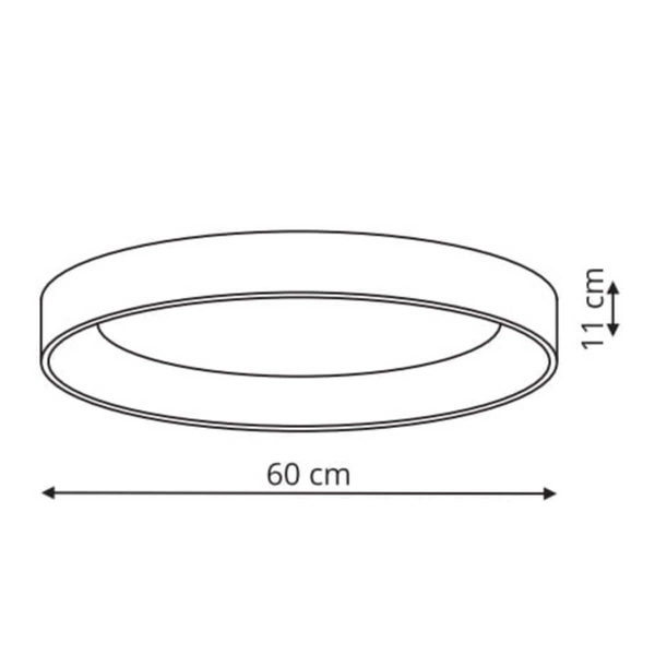 Okrągła LAMPA sufitowa GEORGIA LP-049/1C BK Light Prestige metalowa OPRAWA natynkowa LED 36W 3000K czarna