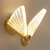 Szklana lampa ścienna Bee ST-W0612-1B LED 7W 3000K metal szkło motyl złota