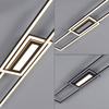 Sufitowa lampa Asmin prostokąty ramki LED 45W 3000K aluminium stal
