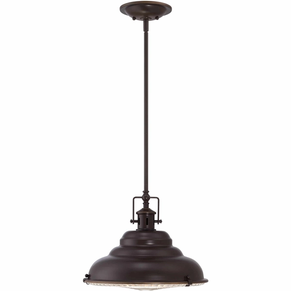 Wisząca lampa loftowa QZ-EASTVALE-P-M metalowa retro brąz