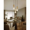 Wisząca lampa ALICE brązowa czarna P0664 1xG9 kulista