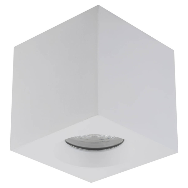 Nasufitowa punktowa lampa Parana 10719 IP44 do sypialni kwadratowa biała